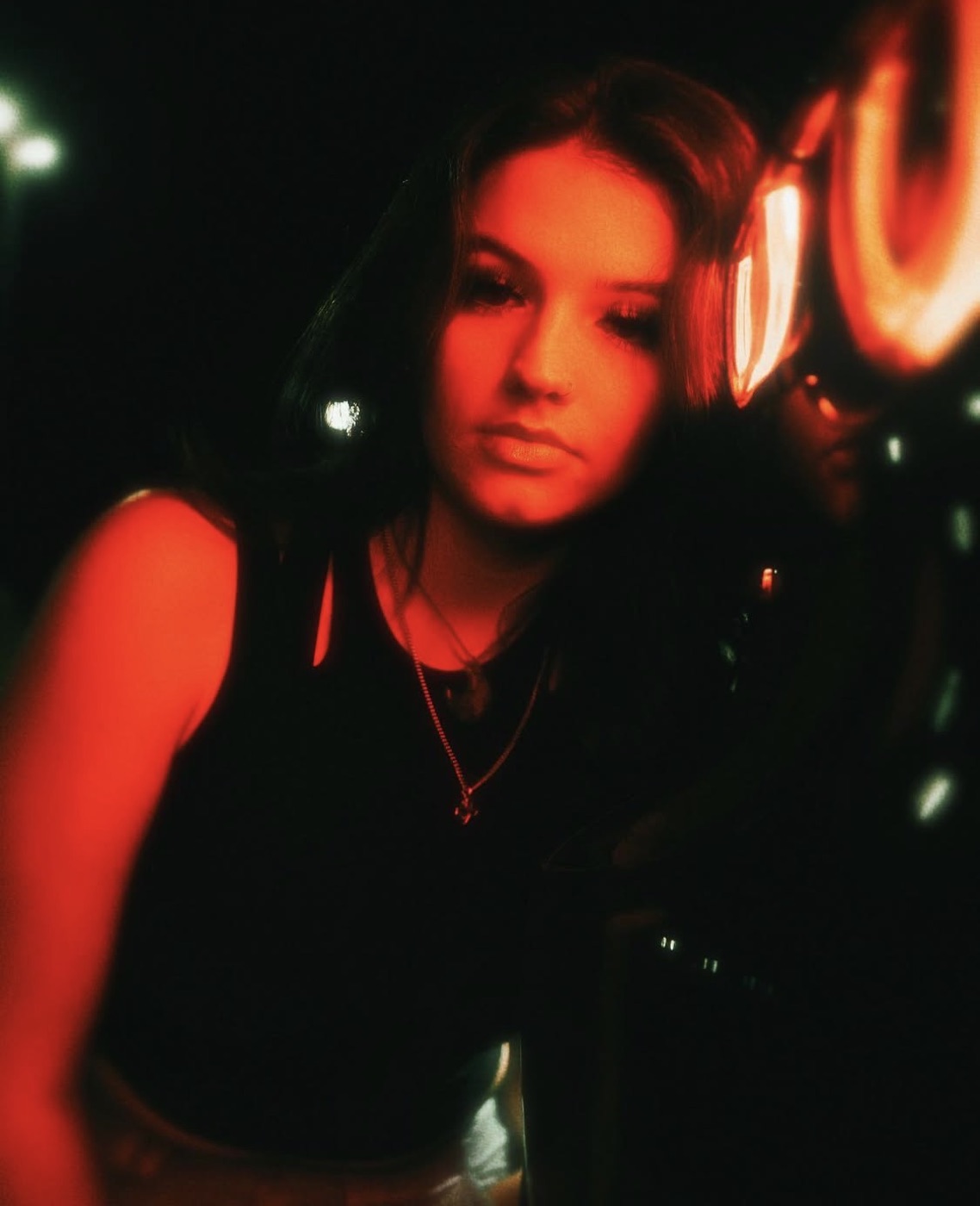 Neon night portrait