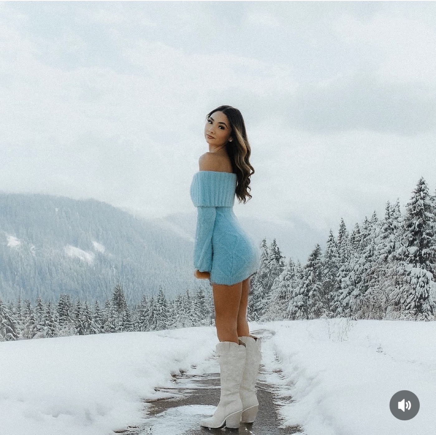 Portrait in the snow